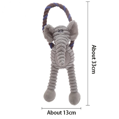 New Interactive Dogs Plush Toy Indoor Chewy Resistant Fleece Squeak