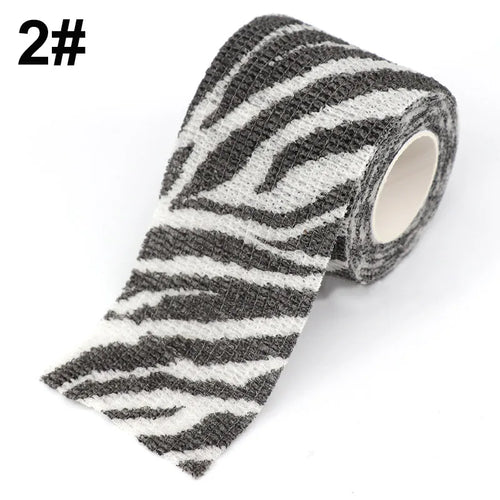 Animal Printed Self Adhesive Tattoo Elastic Bandage 4.5m Sports Wrap