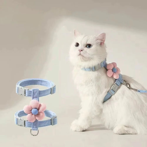 Cat Harness and Leash Sets Adjustable Dog Harness for Small Dog Leash