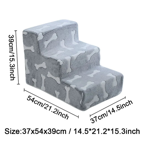 Ladder Dogs Pets Bone Shape Puppy Stairs Beside The Sofa Bed Ramp for