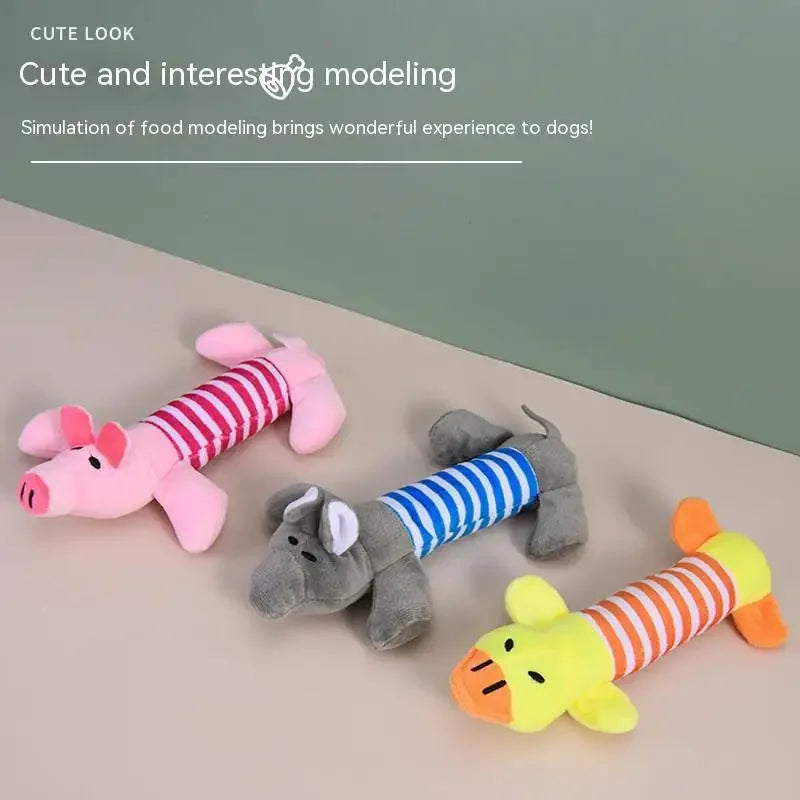Best Pet Supplies Dog Toy Cute No Stuffing Duck with Soft Squeaker Fun