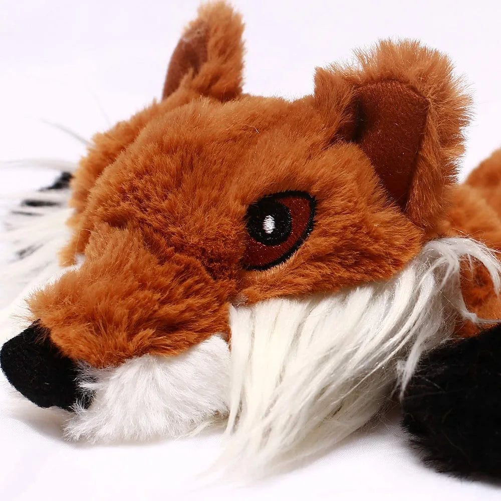 Funny Simulated Animal No Stuffing Dog Toy with Squeakers Durable