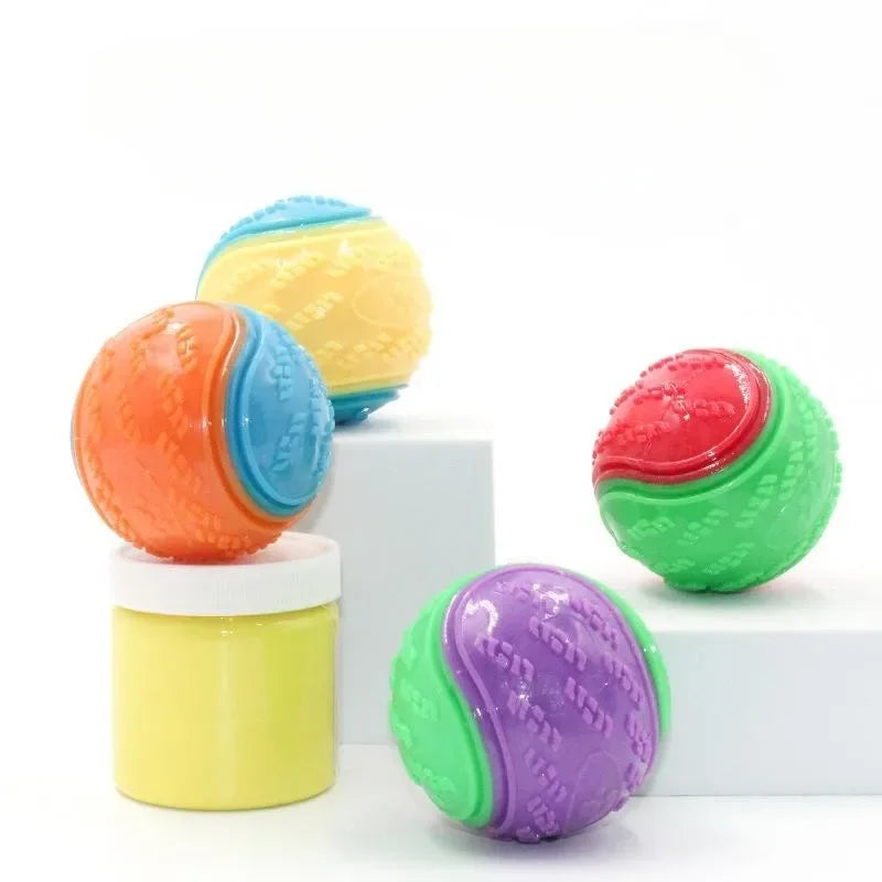 6Pcs Squeaky Balls Toys Dogs Interactive Toys TPR Dog Chew Toy for Dog