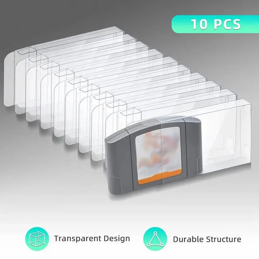 For N64 gaming cartridge case - ultra-thin 0.3mm PET protective case,