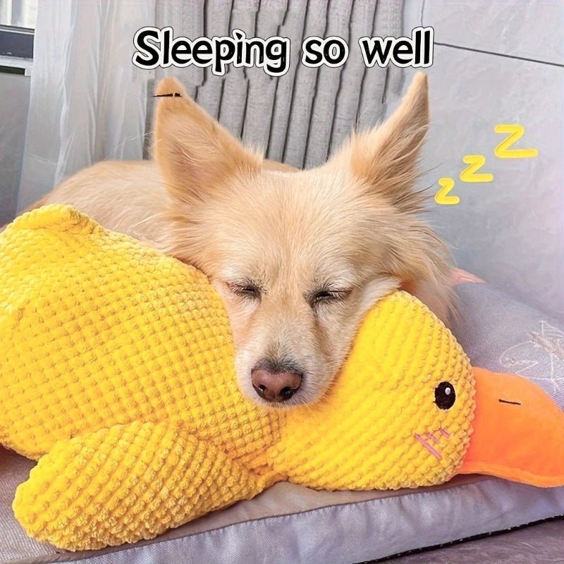 Calming Duck Toy for Dog,Soothing Plush Pet Toys with Sound Quack, Pet