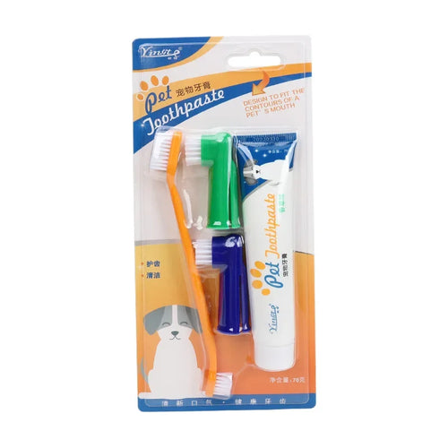 Pet Cleaning Tools Kit Dog Gum Care Products Kit Reduces Plaque &