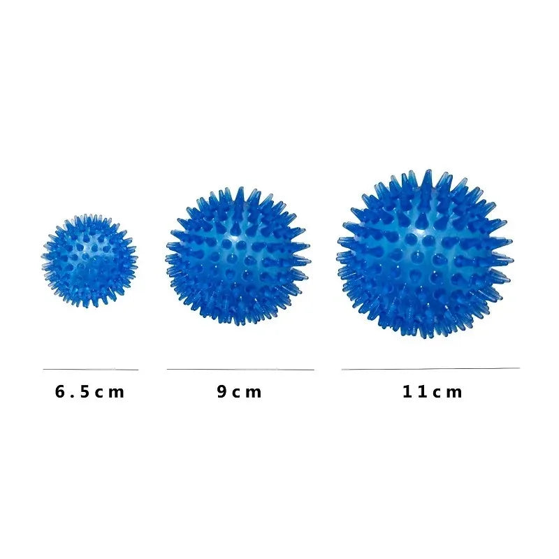 Pet Dog Toys Cat Puppy Sounding Toy Polka Squeaky Tooth Cleaning Ball