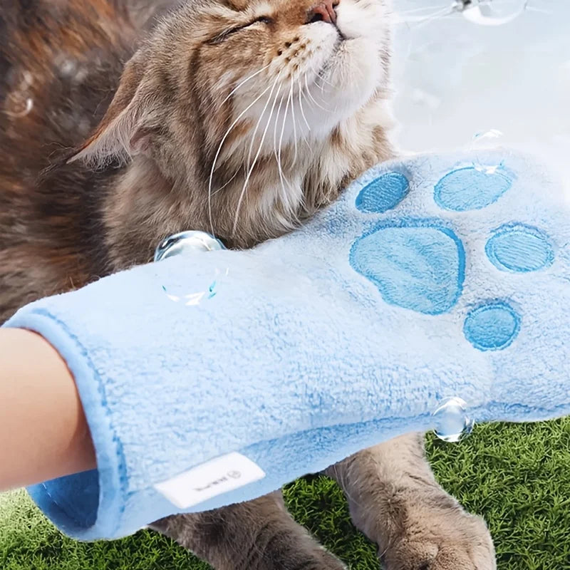 Quick-drying Dog Bath Gloves absorbent Pet Bath Towels for Small