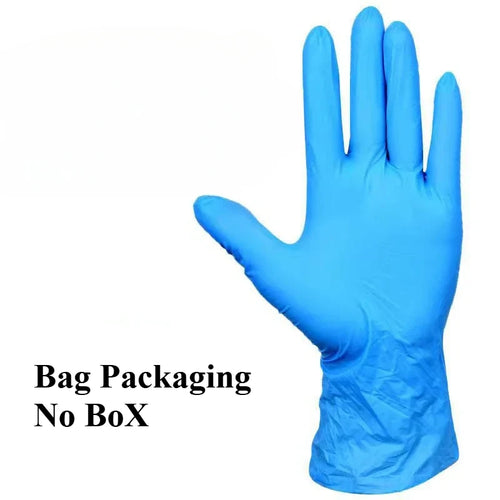 10/20/50/100PCS Blue Nitrile Gloves Disposable Waterproof Blue Gloves