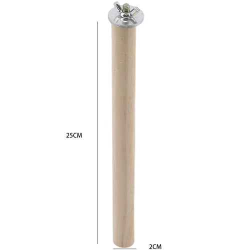 Parrot Pet Raw Standing Stick Wood Hanging Stand Rack Toy Sticksstand