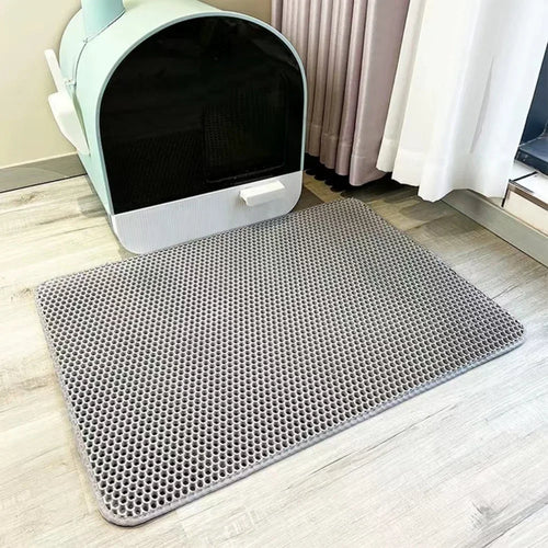 90x60CM Large Cat Litter Mat Waterproof Double Layer Non Slip Litter