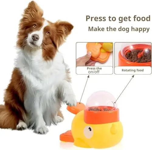 Pet slow food bowl, duck dog snack dispenser, slow anti-swallowing dog
