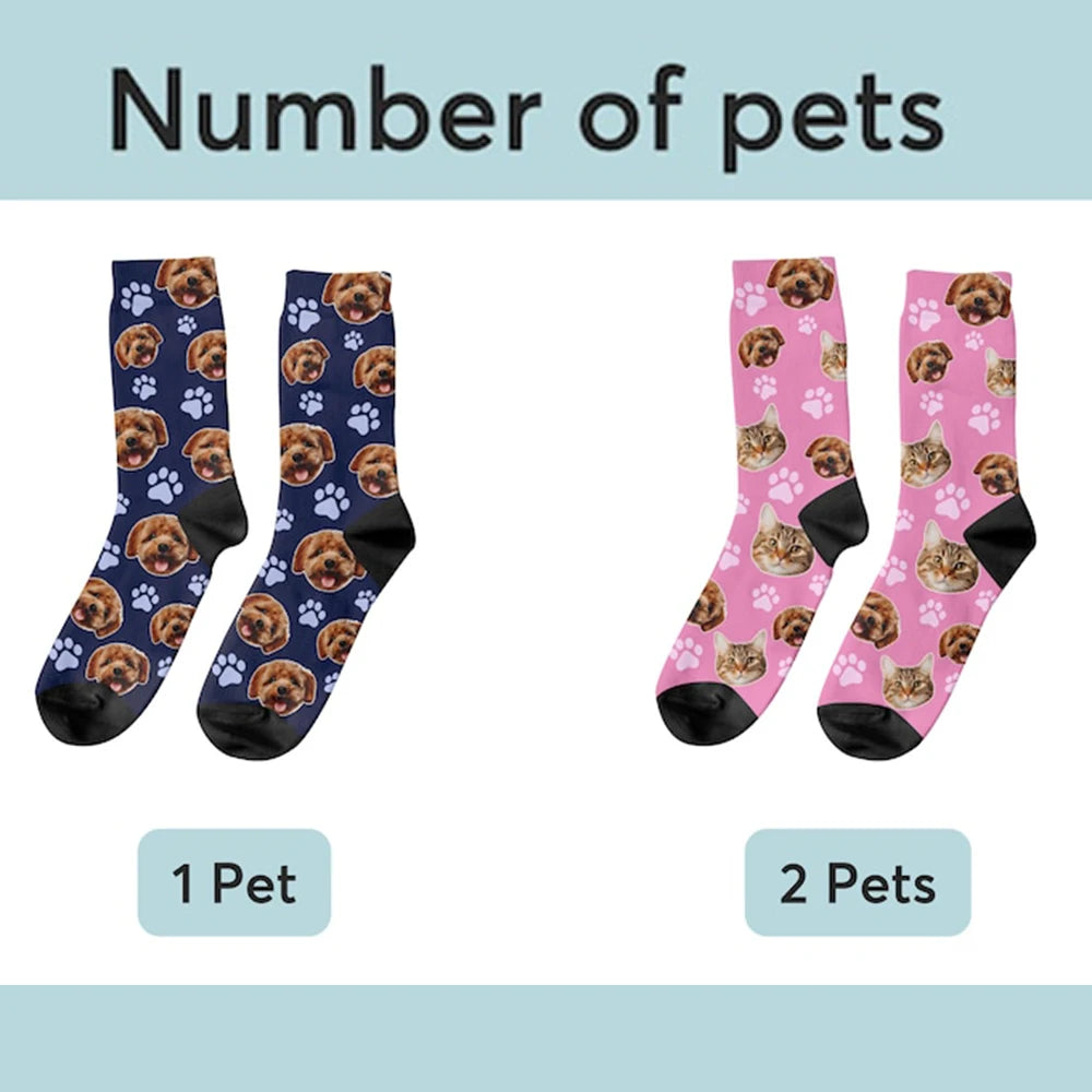 Custom Socks Cat 3D Print Men/Women Socks Casual Funny Novelty DIY