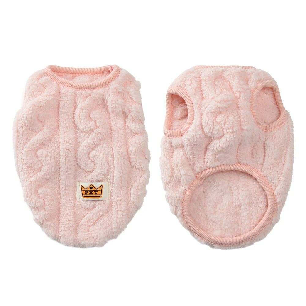 Cute Warm Cat Clothes Autumn Winter Fleece Sweater For Small Cats Dog