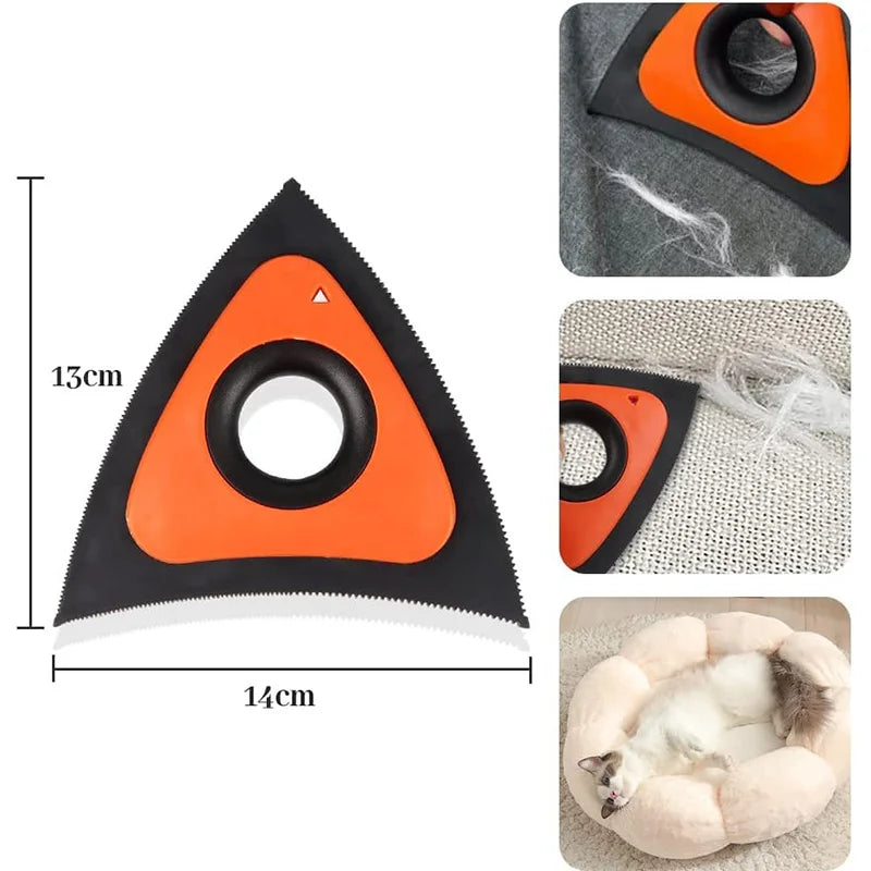 Mini pet hair remover for car seats, sofas and couches, hair washing