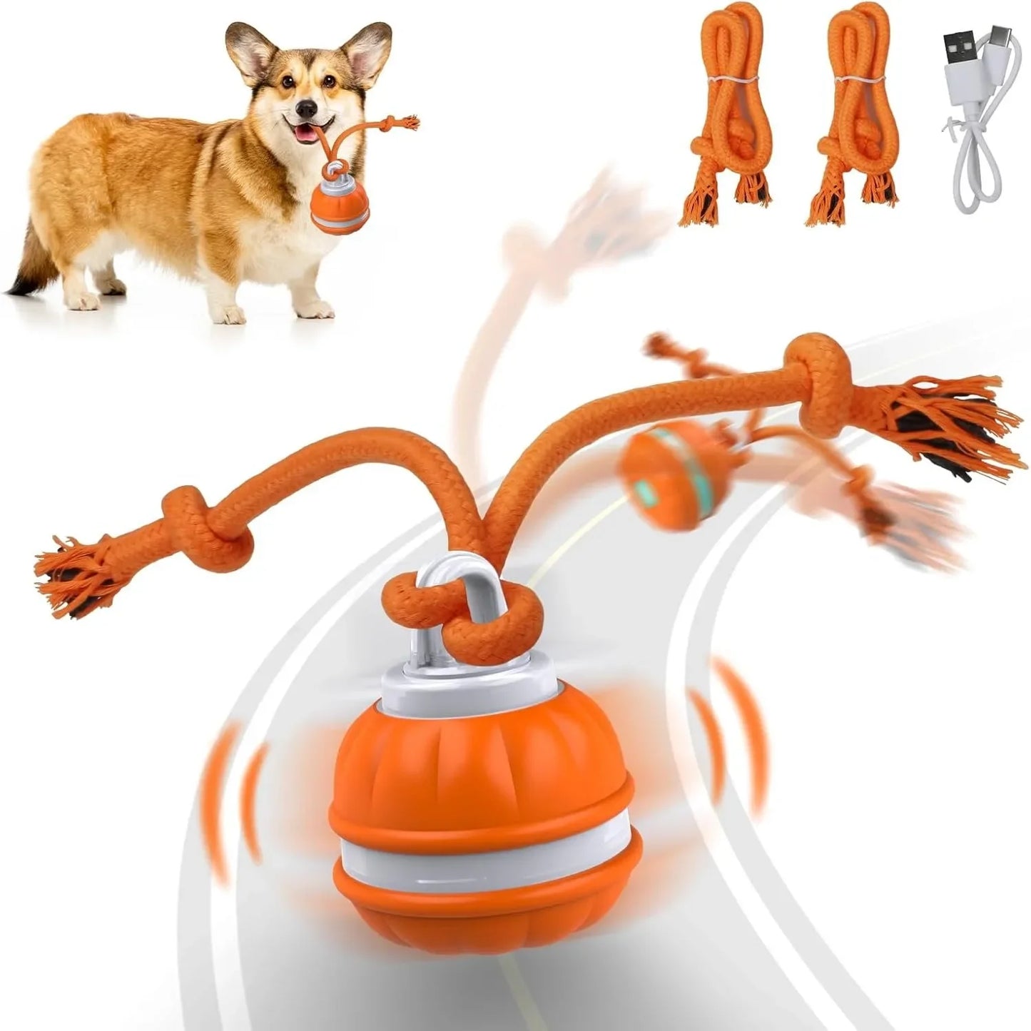 Pet Ball for Dogs Interactive Toys Motion Activate Rolling Ball for