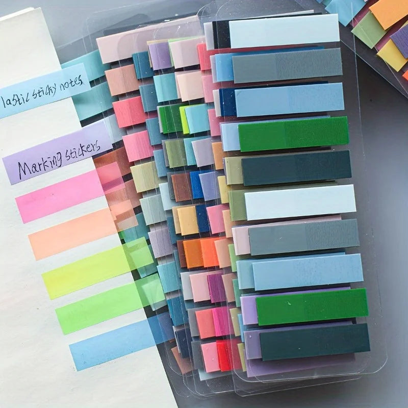 PET Morandi Color Translucent Convenience Sticker Marking Index