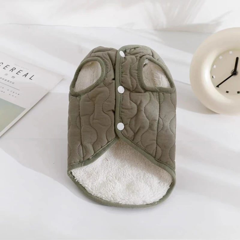Dog Winter Warm Vest Coat Jacket with D-ring for Small Medium Dogs
