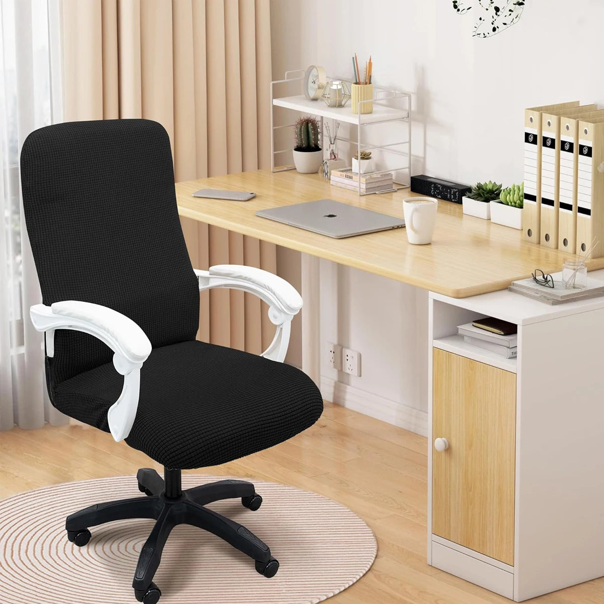 Thickened Jacquard Stretchable Computer Office Chair Covers Dustproof
