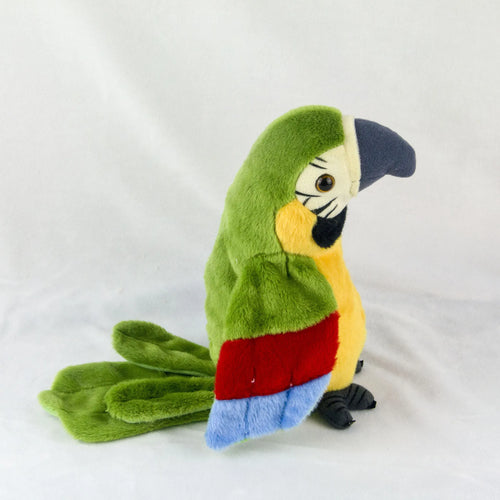 Talking Macaw Parrot Repeat What You Say Stuffed Animal Plush Toy