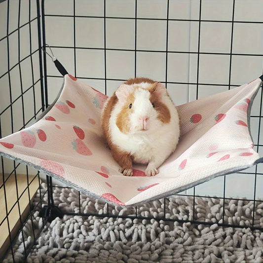 Double-Sided Hammock Guinea Pig Breathable Summer Hammock with Sling