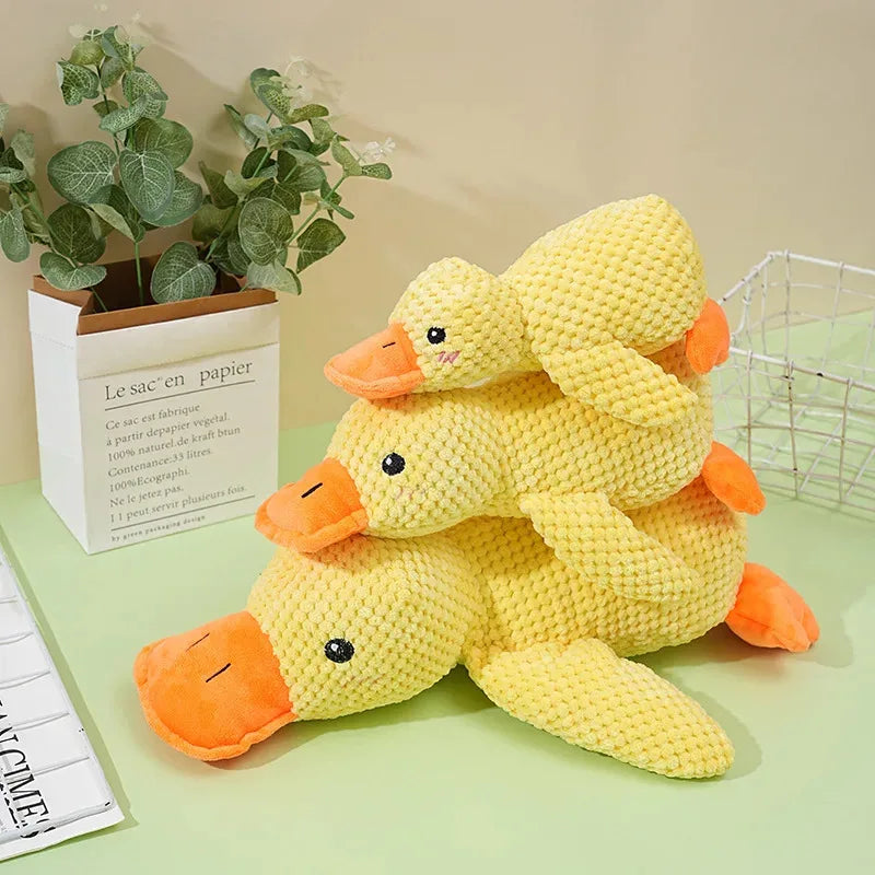 Pet Plush Toy Dog Calming Duck Companion Sleeping Duck Toys Chew Toy