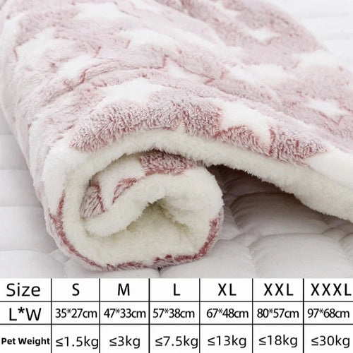Flannel Pet Mat Dog Bed Cat Bed Thicken Sleeping Mat Dog Blanket Mat