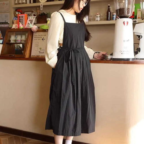 Long Lightweight Waterproof Apron with Pockets for Beauty Salon Nail