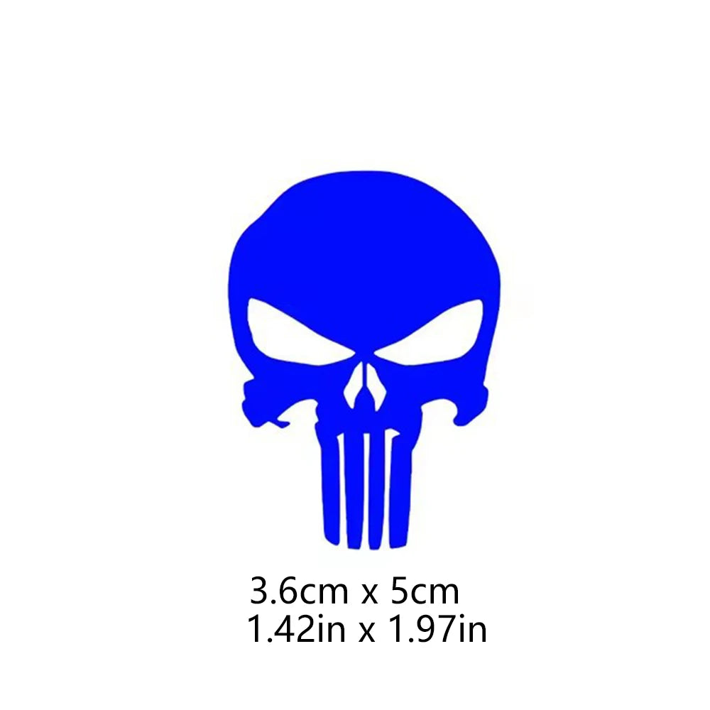 Skull Head Motorcycle Glow Stickers Waterproof Moto Helmet Decoration