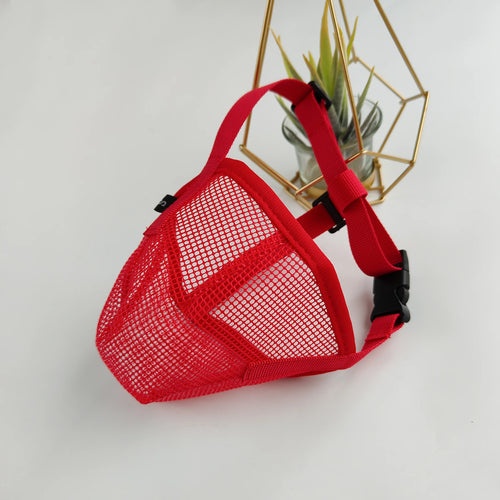 Dog Muzzle Mesh Large Dog Breathable Grid Prevent Random Eating Stop