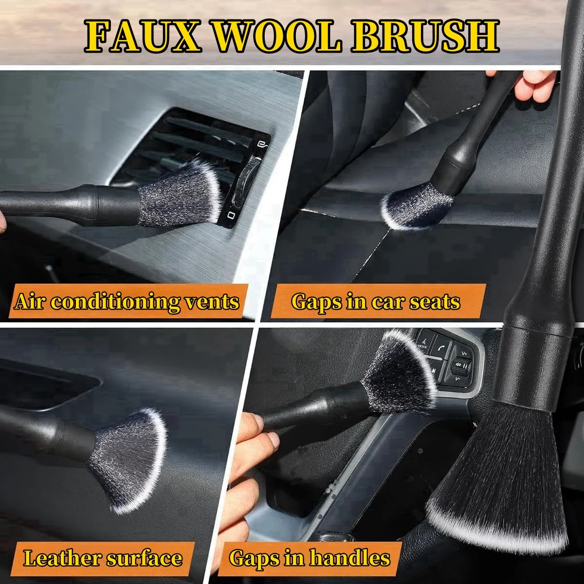 4-5PCS Car Detailing Brush Set Air Conditioning Vent Clean Crevice