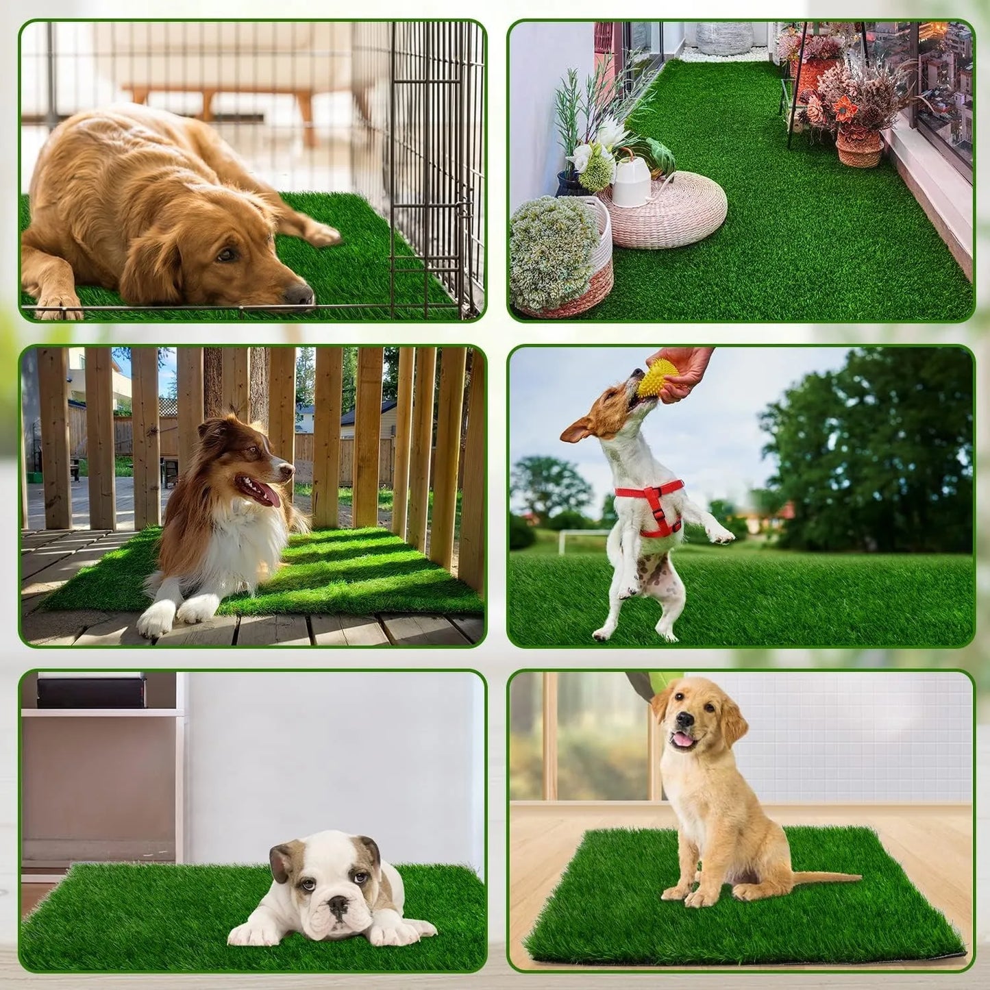 Simulation Lawn Dog Toilet Training Mat Washable Pet Urine Mat Dog