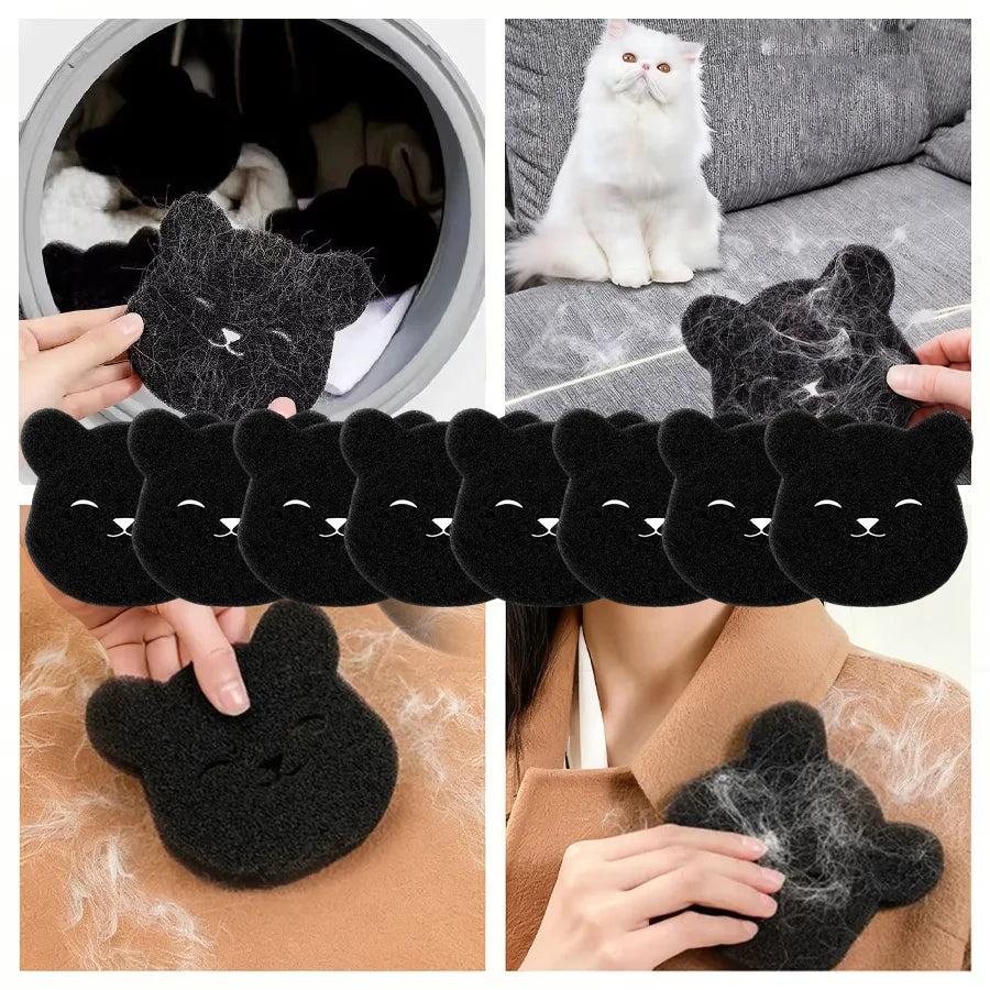 4-8Pcs Pet Hair Remover Bear Shape Laundry Balls Washing Machine Lint