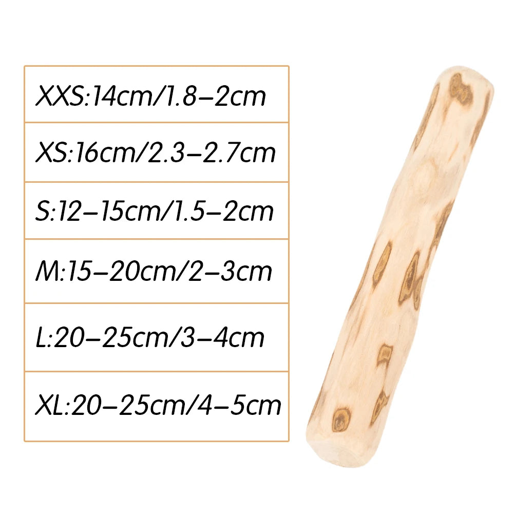 Natural Coffee Wood Dog Chew Toys Long Lasting Chewable Stick Dogs