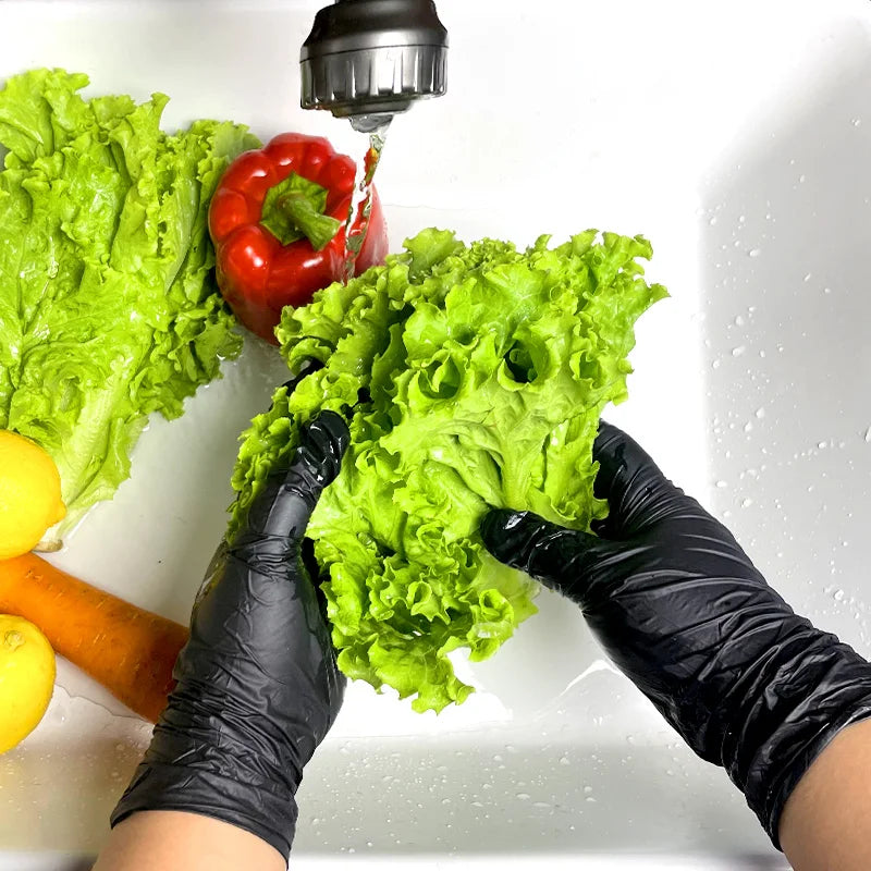 20/50/100PCS Disposable Black Gloves for Home Cleaning Suitable for