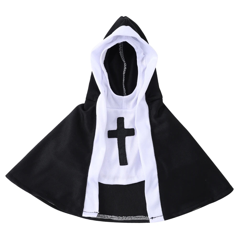 Funny Halloween Cat Cosplay Costumes Dress Up Party Kitten Jesus Nun