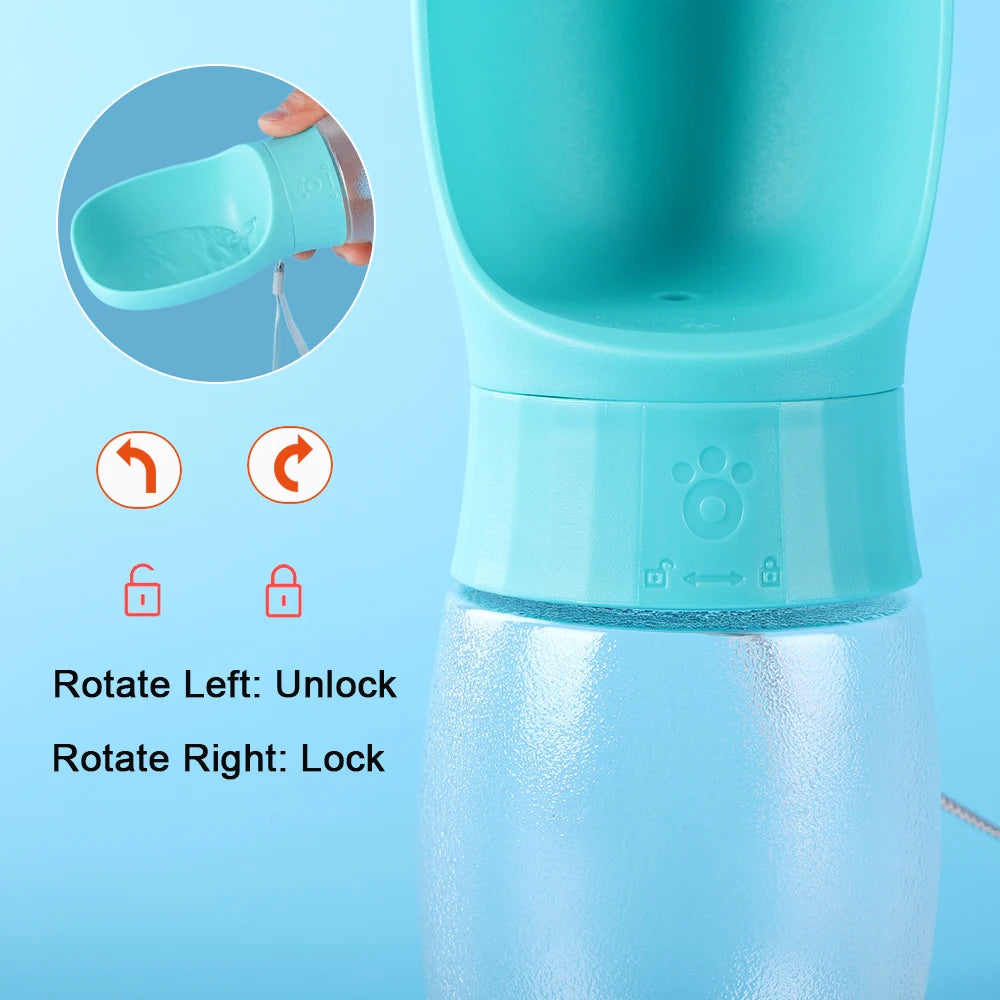 300ml 500ml Big Dog Water Bottle Portable Drinking Bowl For Small Dogs