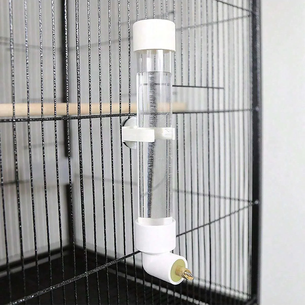1pc-Parrot water dispenser, water bottle, hanging automatic feeder