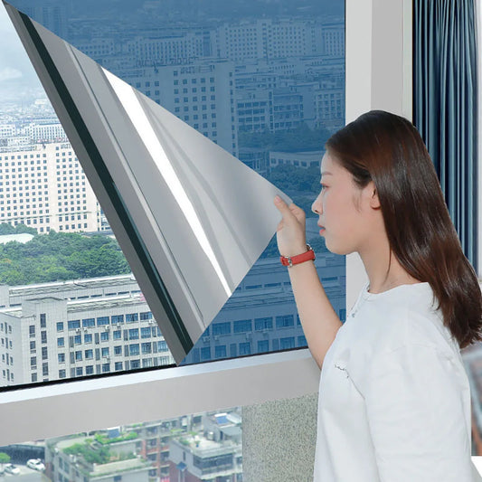 Unidirectional mirror window film protection insulation glass film