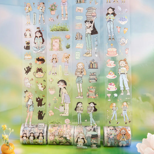 1 Roll Of Cartoon Character Decorative Pet Tape, Suitable For