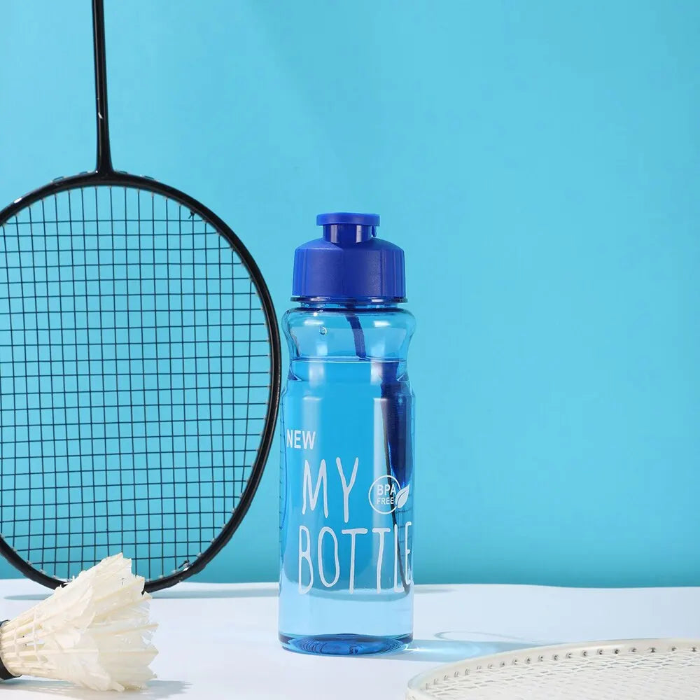 550ml Plastic Water Bottle Portable Sports Cup With Anti Drop Rope
