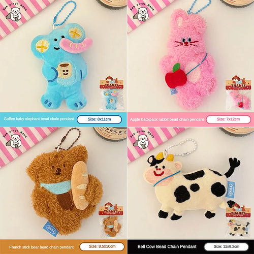 1/4 Pcs Cartoon Plush Doll Pendant Cute Pet Backpack Pendant Backpack