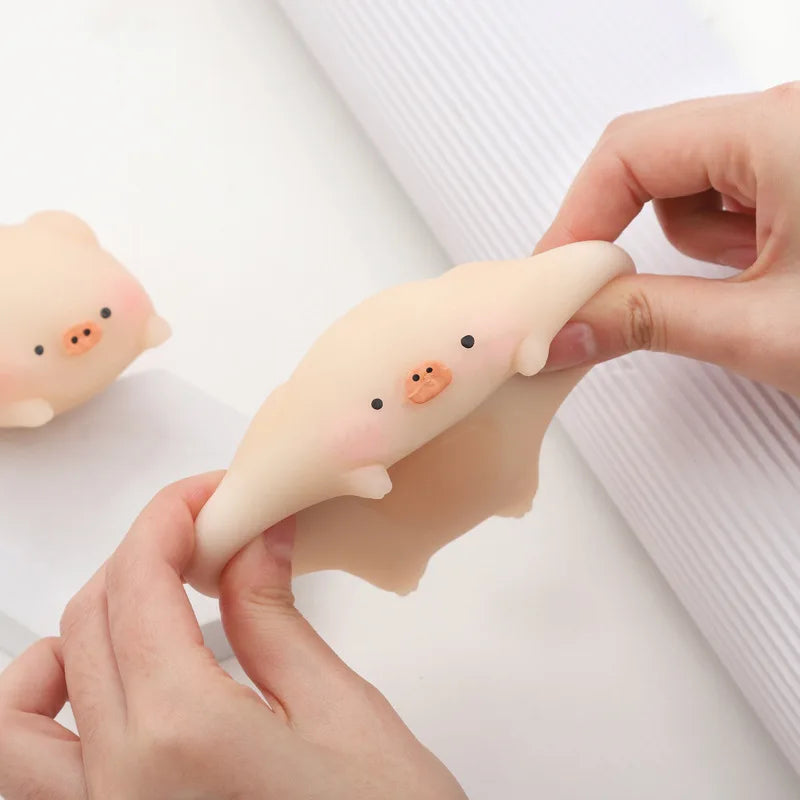 Cute Little Pink Pig Squeeze Toys Pink Piglet Stress-relieving and
