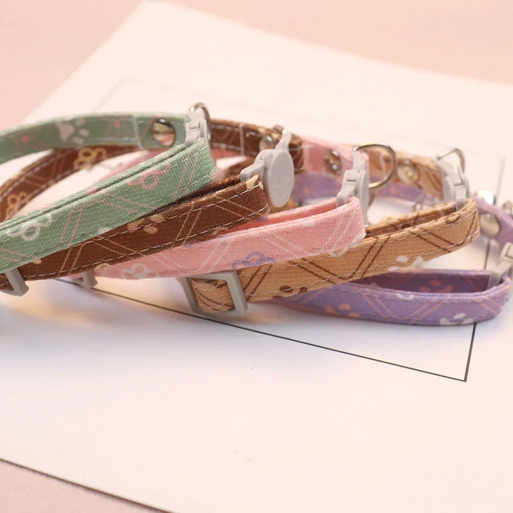 Cute Neck Pet Collar with Bell for Small Dogs Puppy Kitten Stuff