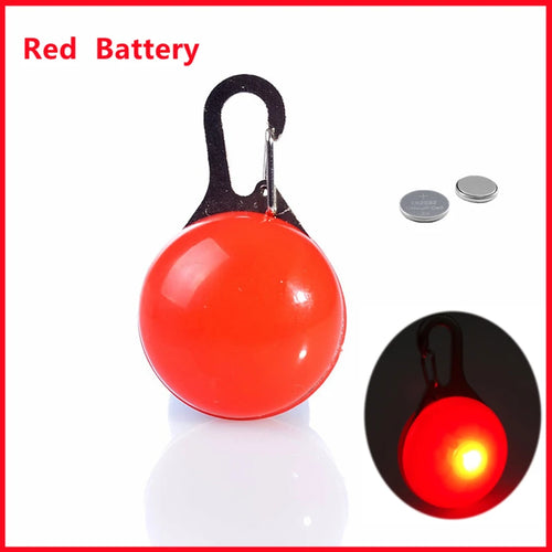 LED Glowing Pendant Flashlight Dog Cat Collar Pet Leads Glow