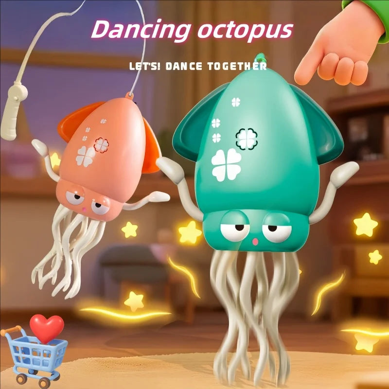 New and unique magical dancing octopus electric squid sensing and