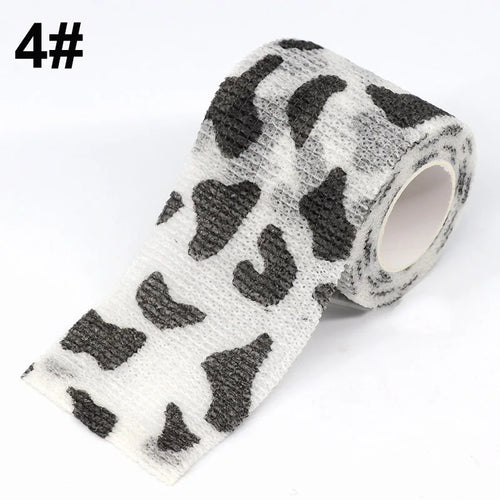 Animal Printed Self Adhesive Tattoo Elastic Bandage 4.5m Sports Wrap