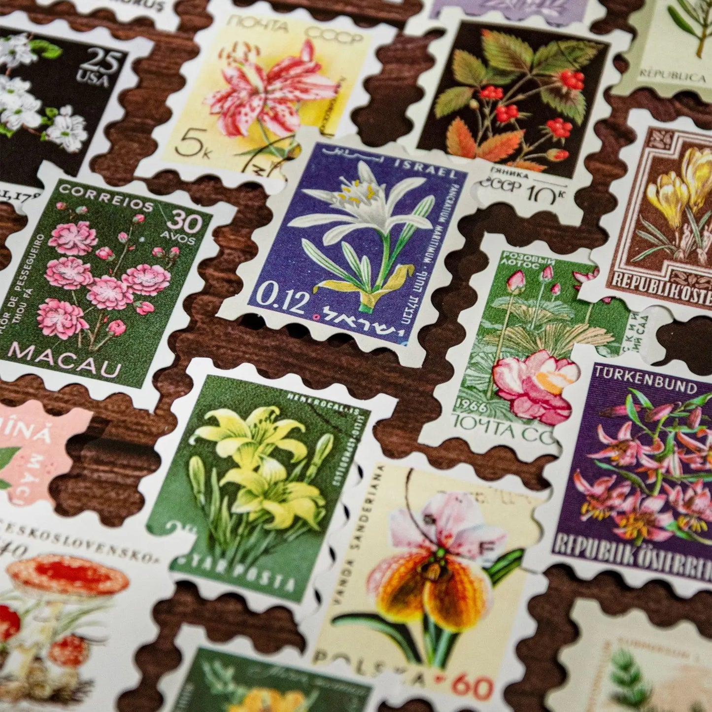 50 sheets Philatelic museum series Postage stamp theme stickers