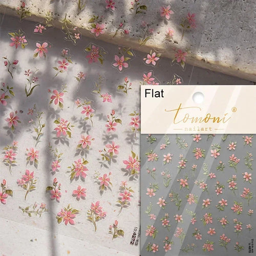 1piece 5D glass fragment nail sticker high quality stained glass
