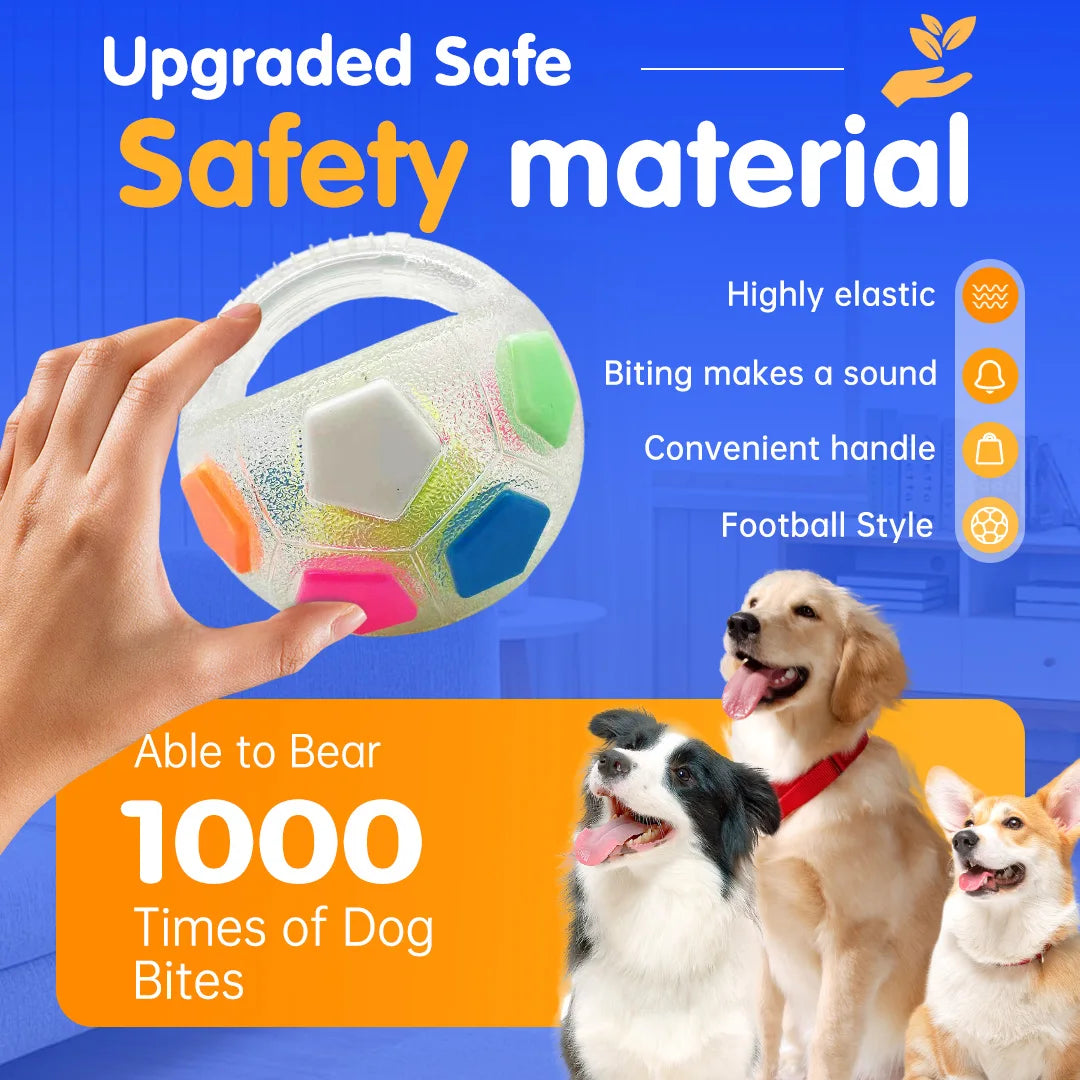 New football tennis ball shaped pet dog toys, durable teething relief